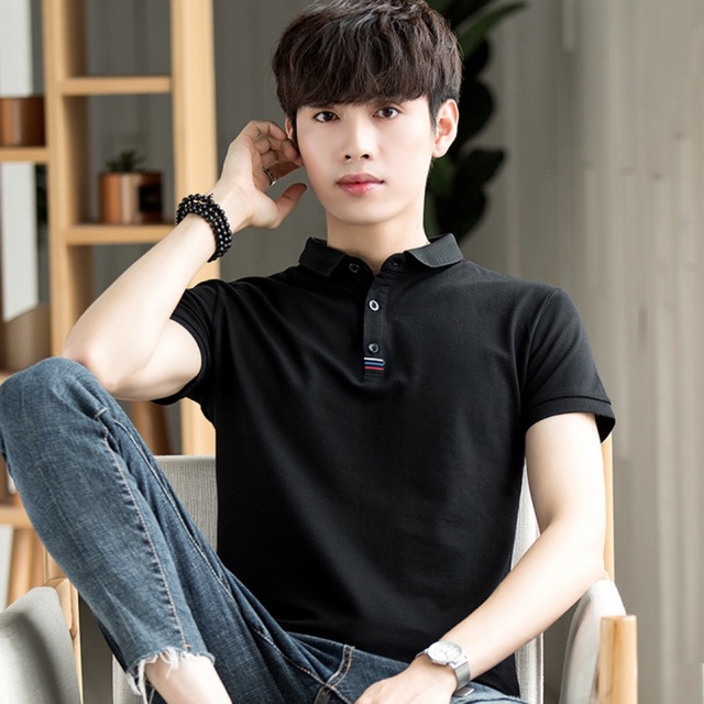 เสื้อยืดคอปกลายพราง เสื้อยืดคอปกผู้ชาย