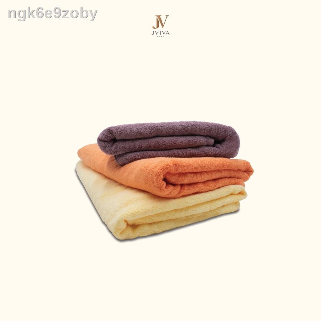 ❍✥▨Jviva - ผ้าขนหนูใยไผ่100% (Natural Bamboo Towel) เช็ดผม (15x30 นิ้ว)