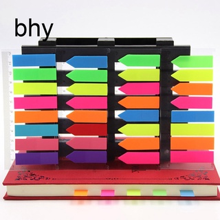 Bhy พร้อมส่ง กระดาษโน้ตมีกาว ลายลูกศร แถบมาร์กเกอร์ 160 ชิ้น ต่อชุด