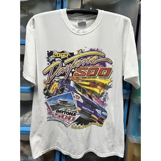 เสื้อยืดผ้าฝ้ายพิมพ์ลายขายดี เสื้อยืดDayTona500หลังNASCARงานป้ายปี2003