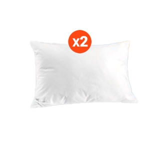 Solomon หมอนหนุนสุขภาพ ป้องกันไรฝุ่น 2 ใบ (White)