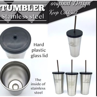 Tumbler Stainless Steel แก้วสแตนเลสพร้อมฝาปิด