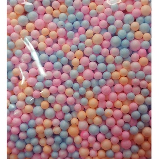 เม็ดโฟมเรนโบว์ตกแต่ง คละสี ขนาดบรรจุ 100 g. รหัสสินค้า 007547