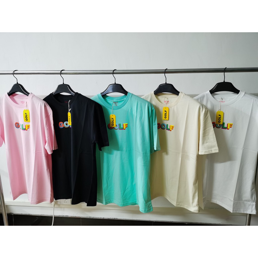 ஐGOLF WANG Classic Logo 3D Tee Tyler the creator summer T-shirt cotton short-sleeved streetwear couple tshirt #4