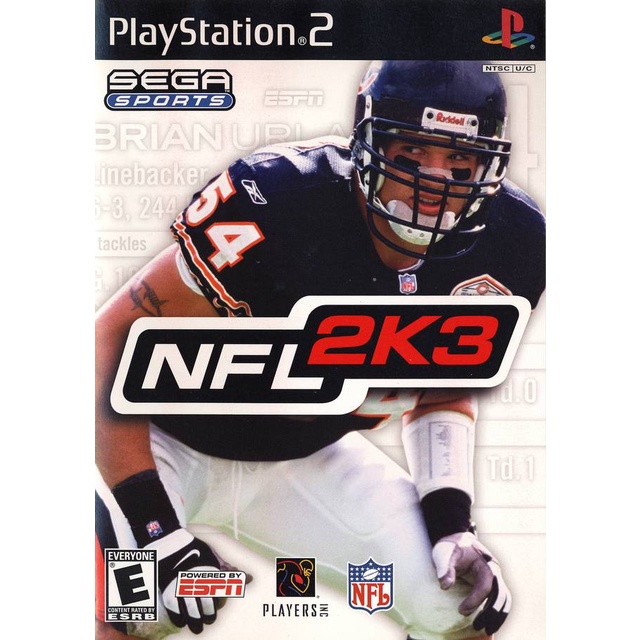NFL 2K3 (USA) PS2 แผ่นเกมps2 แผ่นไรท์ เกมเพทู