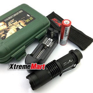 ชุดเซตไฟฉายซูม UltraFire รุ่น FA-5104B แสงสีขาว XML T6 LED Zoom Flashlight (Version 2)