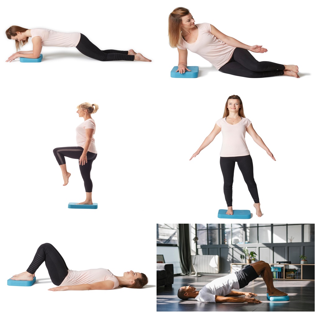 🔥พร้อมส่ง🔥 DOMYOS แผ่นทรงตัว แผ่นรองออกกำลังกาย สำหรับพิลาทิส แผ่นโฟมพิลาทิส Balance Pad for Pilates ของแท้100% - รูปที่ 4