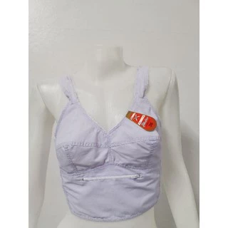เสื้อในคนแก่ เสื้อในมีซิป บ่าผ้า เสื้อในตัวยาว ไม่มีโครง