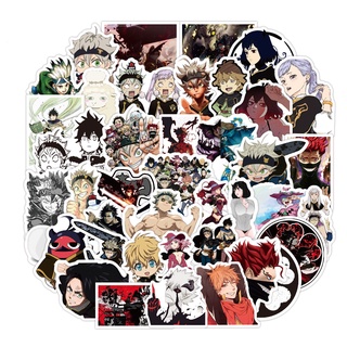 สติ๊กเกอร์พีวีซีกันน้ําลาย Black Clover Anime Manga 50 ชิ้น