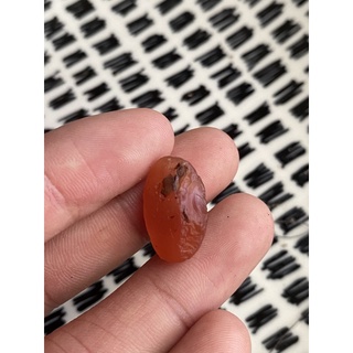 (F) พลอยดิบแท้ คานีเลี่ยน(Carnelian)พลอยธรรมชาติ 100% น้ำหนัก 15.00 กะรัต