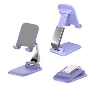 2022 Purple Foldable Desktop Mobile Phone Holder Stand For iPad iPhone Huawei Samsung Xiaomi Cell Phone Desk Holder Tabl