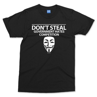 เสื้อยืด ลายตลก Anonymous Hacker Corrupt Government Sarcastic Joke Coding HackingS-5XL