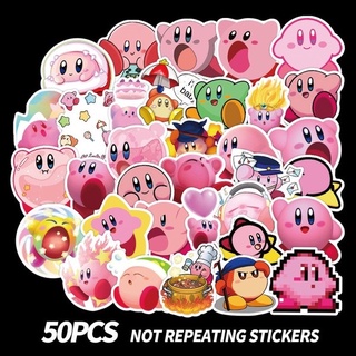 Z&amp;m สติกเกอร์ ลาย Kirby กันน้ํา สําหรับตกแต่งของเล่น 50 ชิ้น ต่อชุด