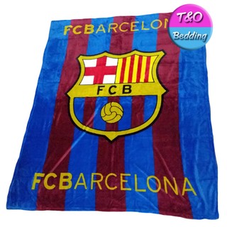 JHC ผ้าห่มขนสำลี ลิขสิทธิ์แท้ ลายบาร์ซ่า - Barcelona