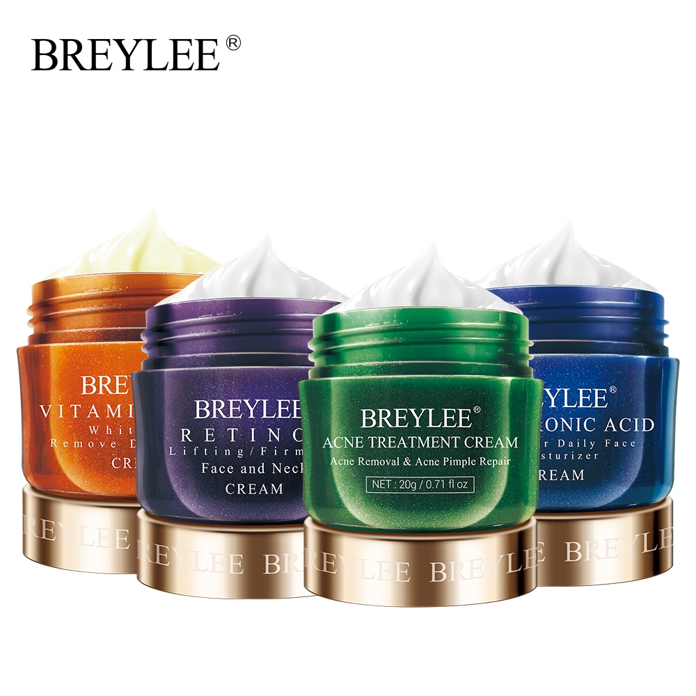 BREYLEE hyaluronic acid/retinol/ครีมรักษาสิว Moisturizing Nourishing Skin Anti-Aging Anti-oxidation Anti Acne 40g/pcs