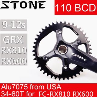 โซ่ล้อจักรยานหินกลม 110 BCD สําหรับ Shimano GRX FC RX810 RX600 34 36 38 40 42 44 46 48 58T 60T