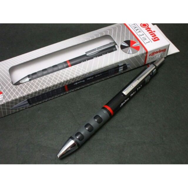 ปากกาดินสอ 3 ระบบ ร๊อทริง ด้ามสีดำ Rotring Tikky 3 in 1 Black