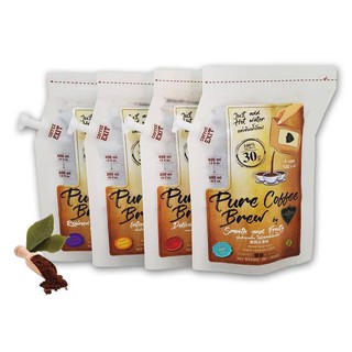 กาแฟบด“Coffee Brew Bag”CAFE RONN 4 X ถุง อาราบิก้า 100% รวมคั่วอ่อน กลาง เข้ม คั่วดำ 120 กรัม(30g/ถุง,ชงได้3แก้ว/ถุง)