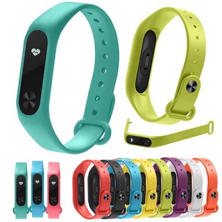 สายนาฬิกาข้อมือซิลิโคน สำหรับ Xiaomi Mi Band 2 Bracelet Miband 2 Watchband Strap