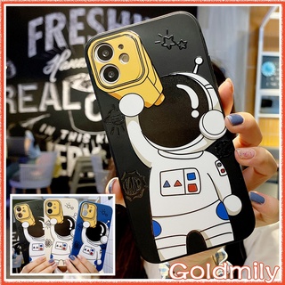 🔥 เคสไอโฟน14 Pro max ลายแถบข้างนักบินอวกาศซิลิโคนขอบเหลี่ยม สำหรับ เคส Apple iPhone 11 X เคสไอโฟน7พลัส 12 2020 8 plus เคสไอโฟน11 Xr 7 14 Pro Max เคสไอโฟน13 เคสไอโฟนxr XS Max 13 Pro เคสi11 i8plus เคสไอโฟนXS SE3 2022 Astronaut Case