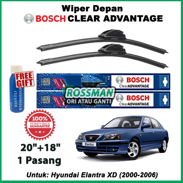 Hyundai Elantra XD (2000-2006) - Bosch Clear Advantage 20"+18" BCA2018
