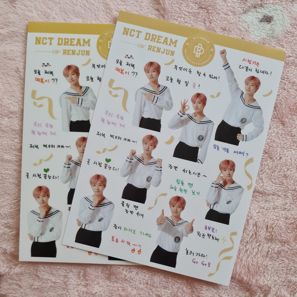 [พร้อมส่ง] สติ๊กเกอร์เดี่ยว เหรินจวิ้น เร็นจุน Renjun NCT Dream Back to ...