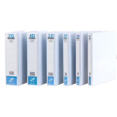 East-File 28 A4 PVC แฟ้มแหวนสีขาว 2D - 80 มม. (2 ชิ้น/เซ็ต)