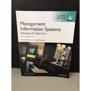 หนังสือเรียน Management Information Systems by Pearson