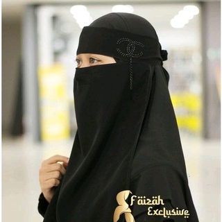 ผ้าคลุมหน้า Niqob BANDANA NIQAB TEMBORO KHIMAR