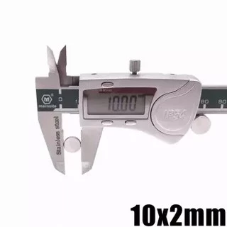 5ชิ้น แม่เหล็กแรงสูง 10x2 มม. Magnet Neodymium 10*2mm แม่เหล็ก กลมแบน 10x2mm แม่เหล็กนีโอไดเมียม 10x2มิล