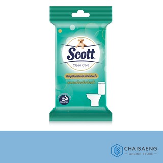 Scott Clean Care สก๊อตต์ คลีน แคร์ ทิชชูเปียกสำหรับเข้าห้องน้ำ 10 แผ่น