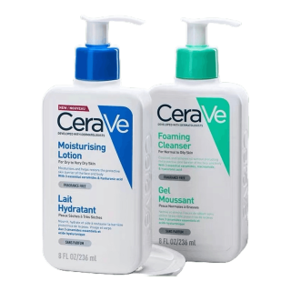 🙂🙂ของแท้ % CERAVE Moisturising Lotion /Foaming Cleanser 236 ml .