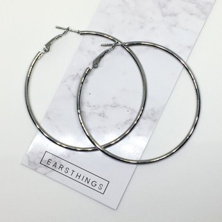 Hoop earrings แบบกลมมน