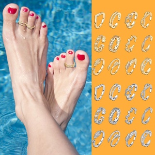 12 ชิ้น / เซต แฟชั่นฤดูร้อน เท้า ขา ชายหาด เรขาคณิต เปิดเท้า…