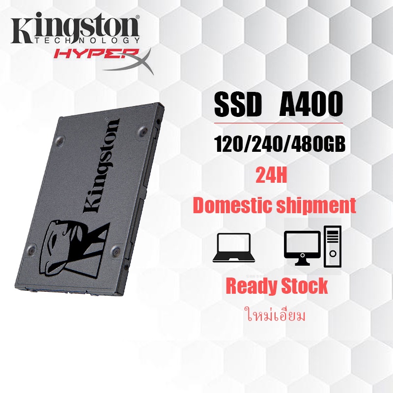 SSD 400 บาท 【สินค้าเฉพาะจุด】Kingston 120GB/240GB/480GB A400 SSD SATA 3 2.5 Inch Internal Solid State Drive Computers & Accessories