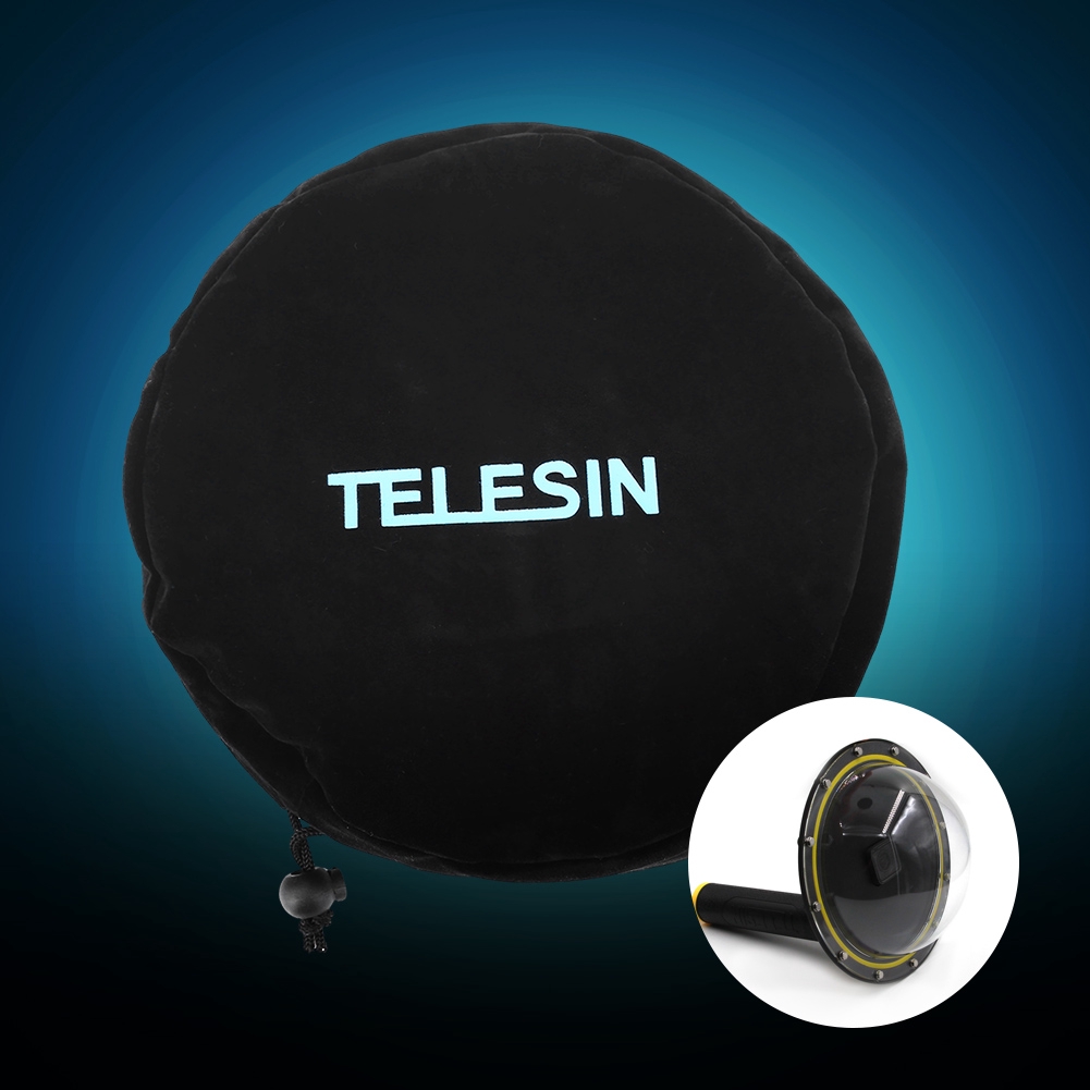 Jiabo [พร้อมสต็อก] TELESIN Dome Port ฝาครอบป้องกันแบบนุ่มสำหรับกล้อง Gopro4/ 5 Sports