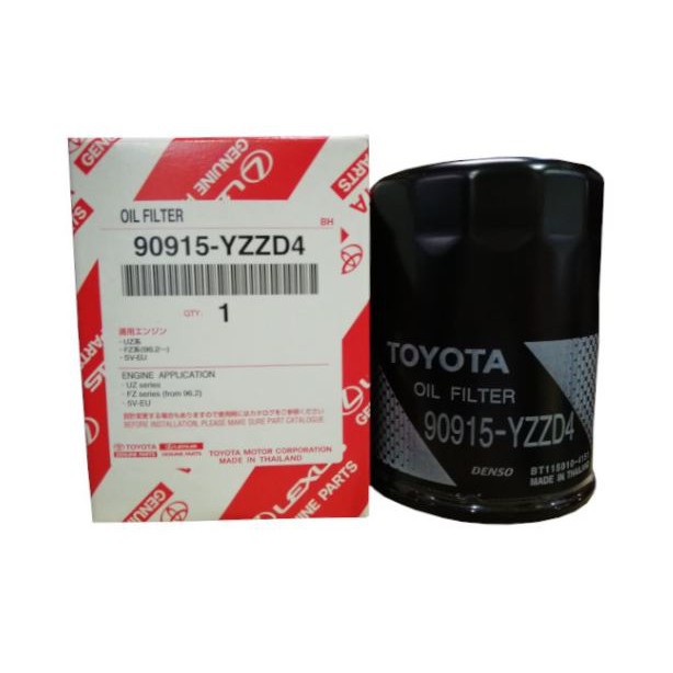 กรองน้ํามันเครื่องโตโยต้า 90915-YZZD4 100%