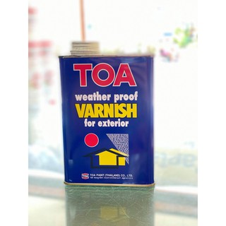 ทีโอเอ วาร์นิช เงา วานิช สำหรับภายนอก TOA Varnish Gloss T-9500 ขนาด 0.946 ลิตร หรือ 1/4 แกลลอน