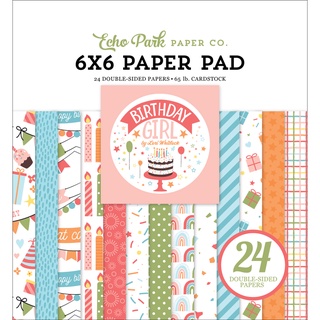 Echo Park Double-Sided Paper Pad 6"X6" 24/Pkg Birthday Girl