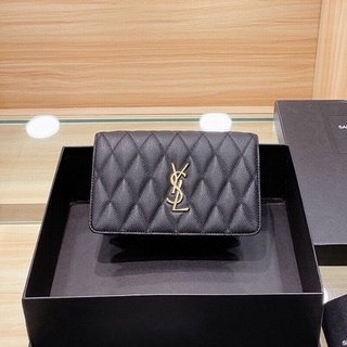 กระเป๋าแบรนด์เนม-YSL-กระเป๋าสะพายผู้หญิง/กระเป๋าสะพายข้าง/ของแท้100%/พร้อมส่งยิงจริง [ส่งฟรี] ใหม่ หวาน ทันสมัย ​​หรูหรา