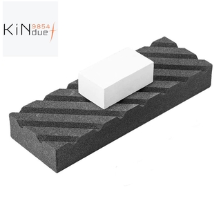 Dual Grit Coarse/Fine Flattening Stone Set - Two Sharpening Stones Flattener - Whetstone Fixer with Grooves