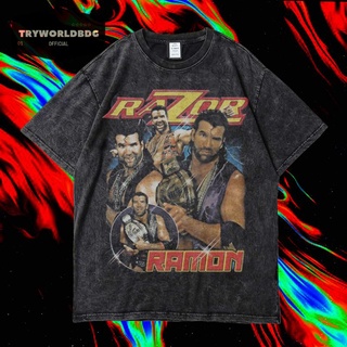 เสื้อยืด โอเวอร์ไซซ์ พิมพ์ลาย TRYWORLDBDG OFFICIAL "RAZOR RAMON" | เสื้อยืด ซักได้ | หินล้าง | เสื้อยืด ขนาดใหญ่ | เสื้อ