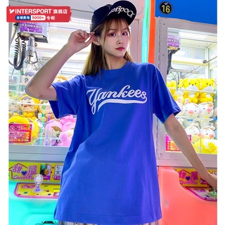 [S-5XL]Mlb เสื้อยืดลําลอง แขนสั้น พิมพ์ลาย ทรงหลวม แฟชั่นใหม่ สําหรับผู้ชาย ผู้หญิง เหมาะกับการเล่นกีฬา 31TS05131