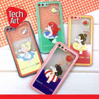 เคส I6 / I6+ / I7+ เคสมือถือ ขอบนิ่ม TPU พิมพ์ข้าง ด้านหลังขุ่น กันเลนส์กล้อง ลายการ์ตูนน่ารัก สีสันสดใส