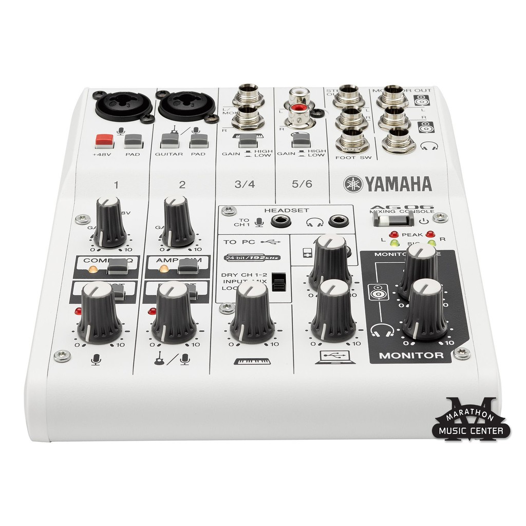 Mixer Yamaha AG06 MK2 Audio Interface มิกเซอร์ ยามาฮ่า รุ่น AG06 ออดิโอ้ อินเตอร์เฟส