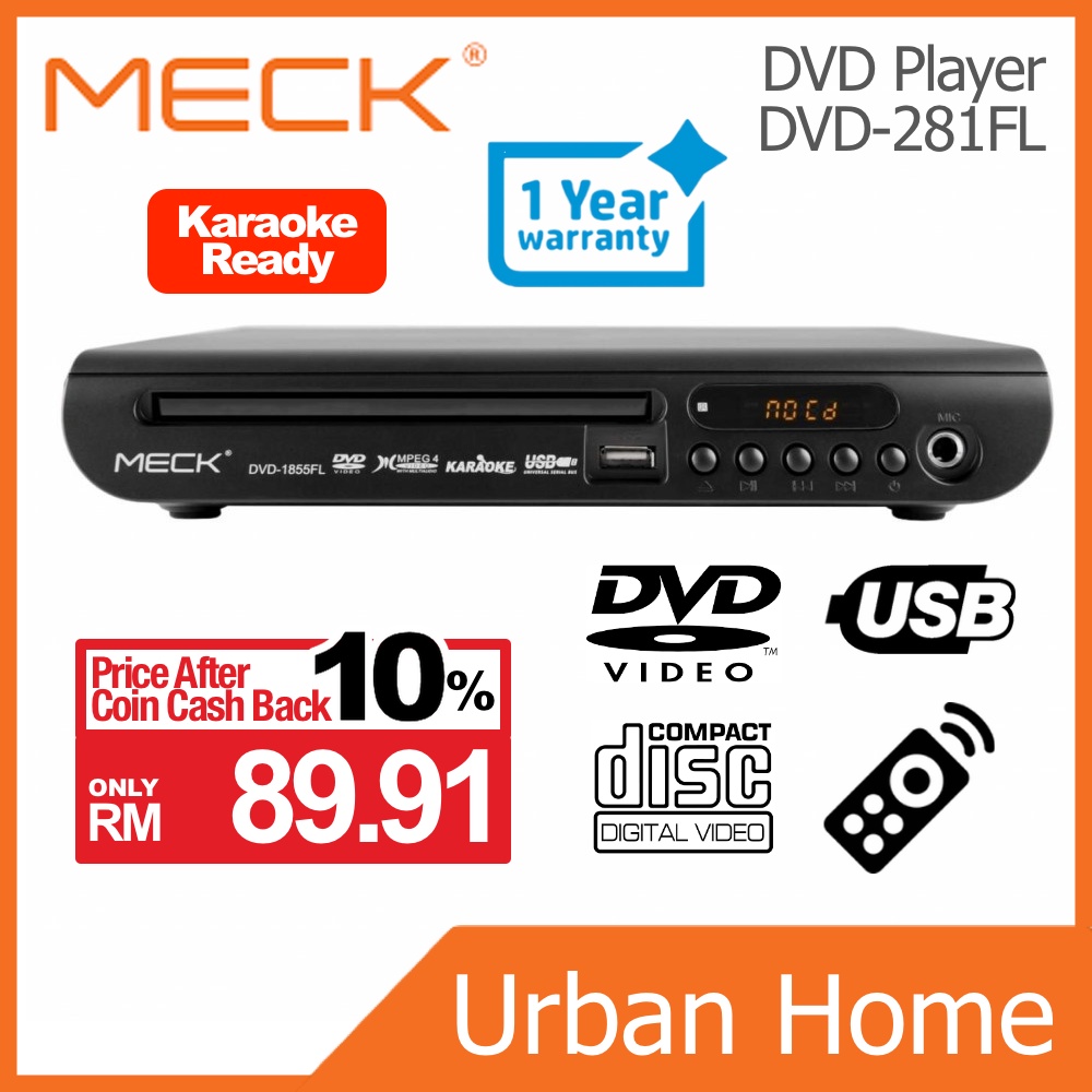 MECK DVD CD Video Audio Player (DVD281FL / 281FL) Shopee Thailand