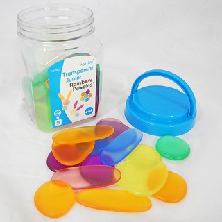 ชุดหินสีโปร่งแสง (Junior Rainbow Pebbles - Clear color)