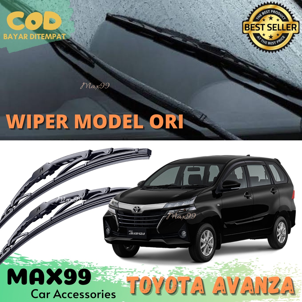 AVANZA รถ WIPER สแตนเลสเหล็ก 2 ชิ้น รุ่น WIPER ดั้งเดิม - MAX99