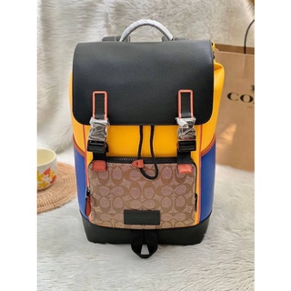 COACH TRACK BACKPACK IN COLORBLOCK SIGNATURE ((C4722//C4139))