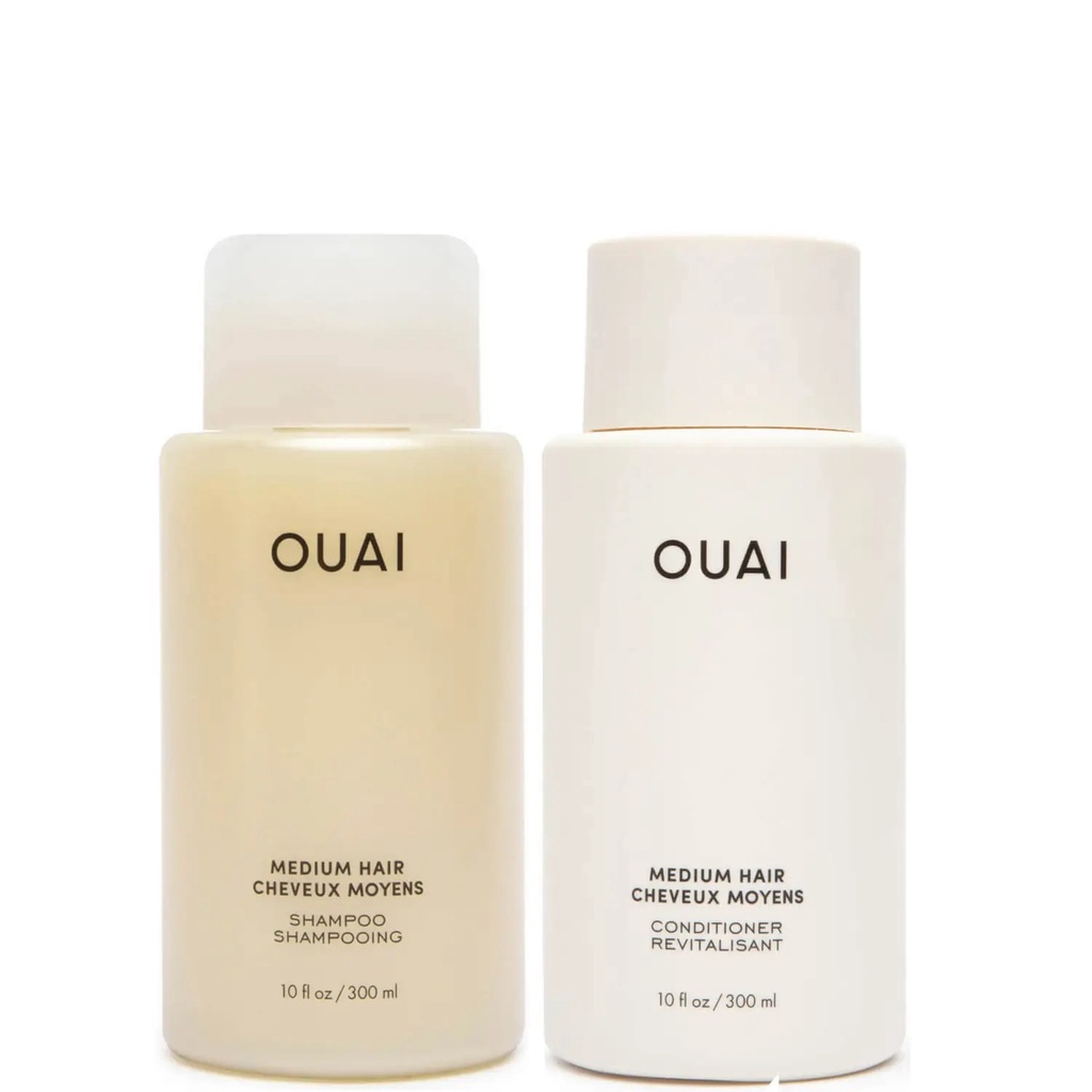 พร้อมส่ง ของแท้ OUAI Shampoo & Conditioner Bundle (2x89ml/300ml) (Fine/Medium/Thick Hair)/Super Dry 